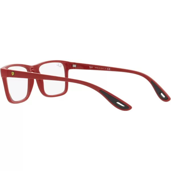 RayBan Rx7205m Scuderia Ferrari Collection Rectangular Prescription Eyewear FramesRedDemo Lens