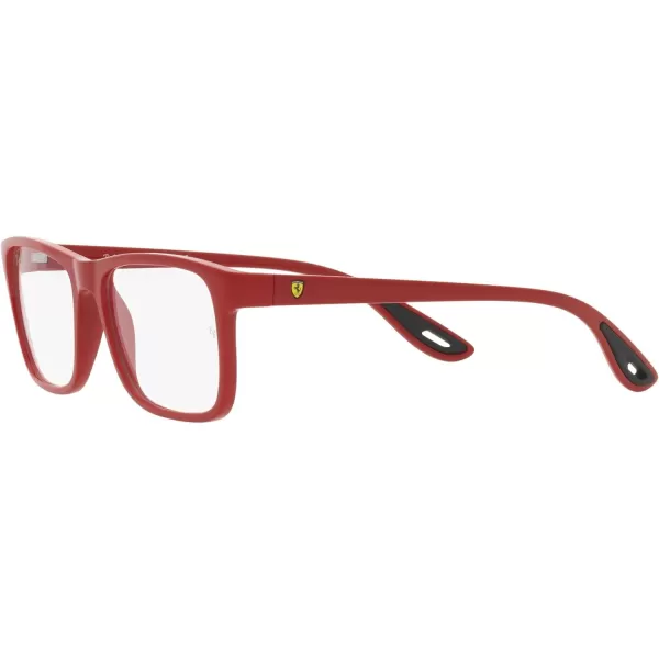 RayBan Rx7205m Scuderia Ferrari Collection Rectangular Prescription Eyewear FramesRedDemo Lens