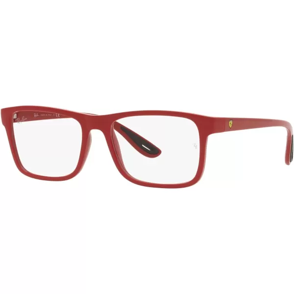 RayBan Rx7205m Scuderia Ferrari Collection Rectangular Prescription Eyewear FramesRedDemo Lens