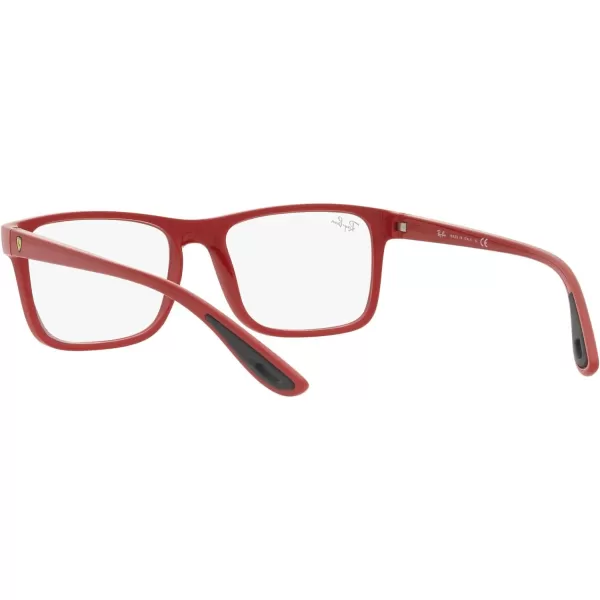 RayBan Rx7205m Scuderia Ferrari Collection Rectangular Prescription Eyewear FramesRedDemo Lens