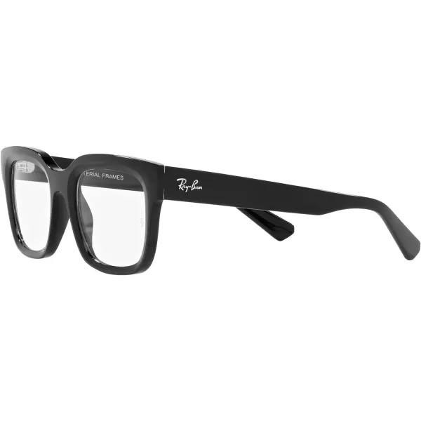 RayBan Rx7217 Chad Rectangular Prescription Eyewear FramesBlackDemo Lens