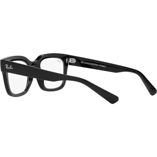 RayBan Rx7217 Chad Rectangular Prescription Eyewear FramesBlackDemo Lens