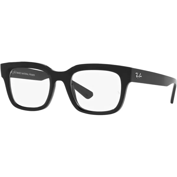 RayBan Rx7217 Chad Rectangular Prescription Eyewear FramesBlackDemo Lens