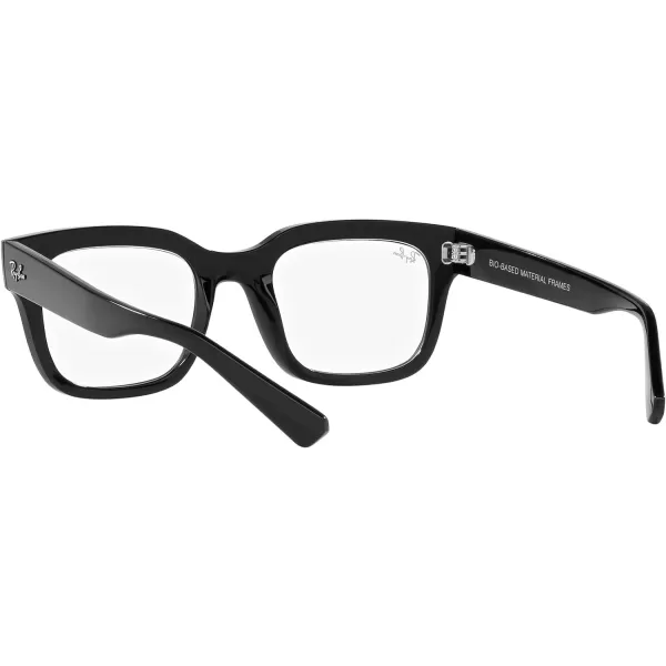 RayBan Rx7217 Chad Rectangular Prescription Eyewear FramesBlackDemo Lens