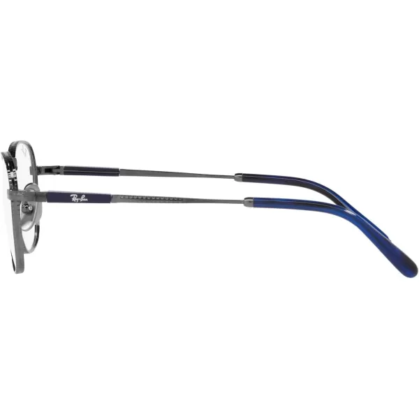 RayBan Rx8258v Frank Titanium Square Prescription Eyewear FramesGunmetalDemo Lens