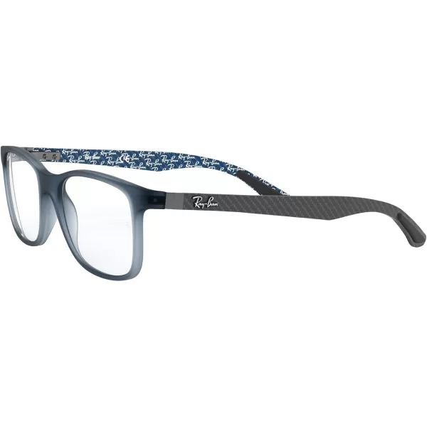 RayBan Rx8903 Square Prescription Eyeglass FramesMatte BlueDemo Lens