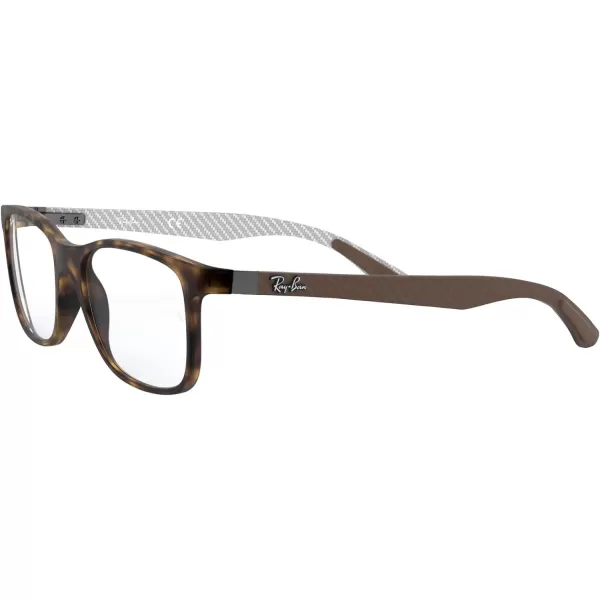 RayBan Rx8903 Square Prescription Eyeglass FramesMatte HavanaDemo Lens