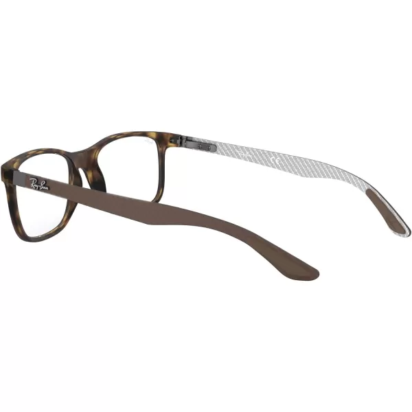 RayBan Rx8903 Square Prescription Eyeglass FramesMatte HavanaDemo Lens