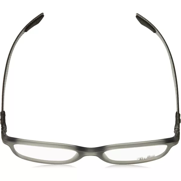 RayBan Rx8903 Square Prescription Eyeglass FramesMatte Transparent GreyDemo Lens