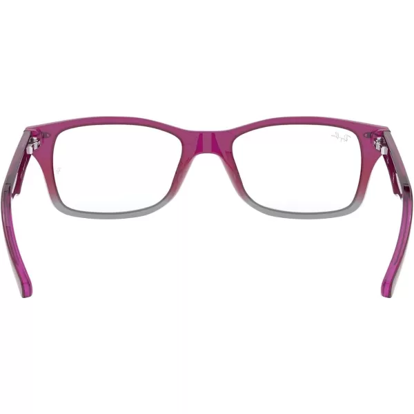 RayBan Ry1531 Square Prescription Eyeglass FramesFuchsia Gradient IridescentDemo Lens