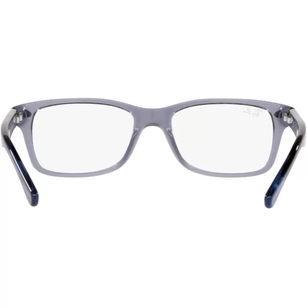 RayBan Ry1531 Square Prescription Eyeglass FramesTransparent BlueDemo Lens