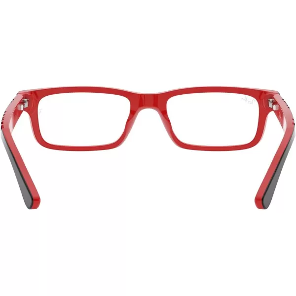 RayBan Ry1535 Rectangular Prescription Eyeglass FramesTransparent BrownDemo Lens