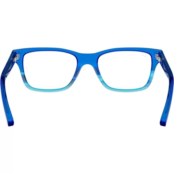 RayBan Ry1536 Square Prescription Eyeglass FramesBlue Striped GradientDemo Lens