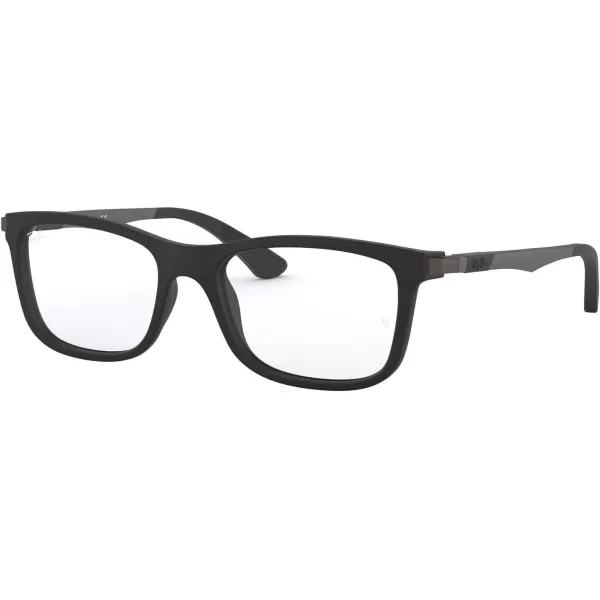 RayBan Ry1549 Square Prescription Eyeglass FramesMatte Black on Sand GunmetalDemo Lens