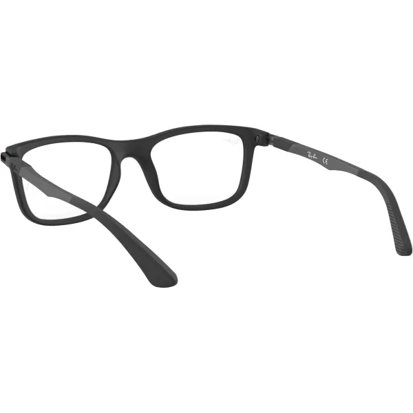 RayBan Ry1549 Square Prescription Eyeglass FramesMatte Black on Sand GunmetalDemo Lens