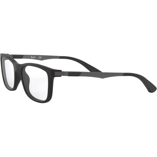 RayBan Ry1549 Square Prescription Eyeglass FramesMatte Black on Sand GunmetalDemo Lens