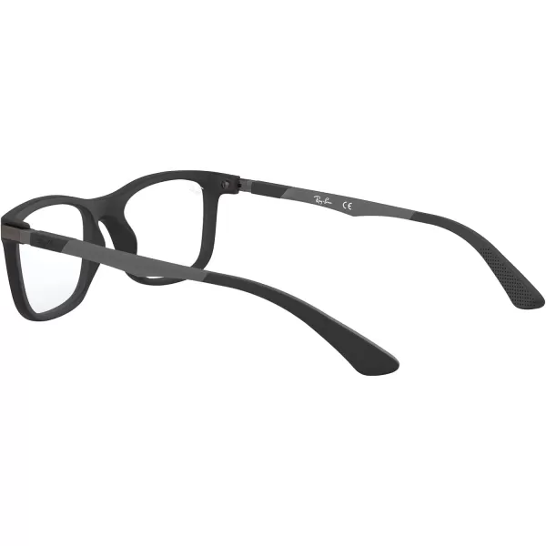 RayBan Ry1549 Square Prescription Eyeglass FramesMatte Black on Sand GunmetalDemo Lens