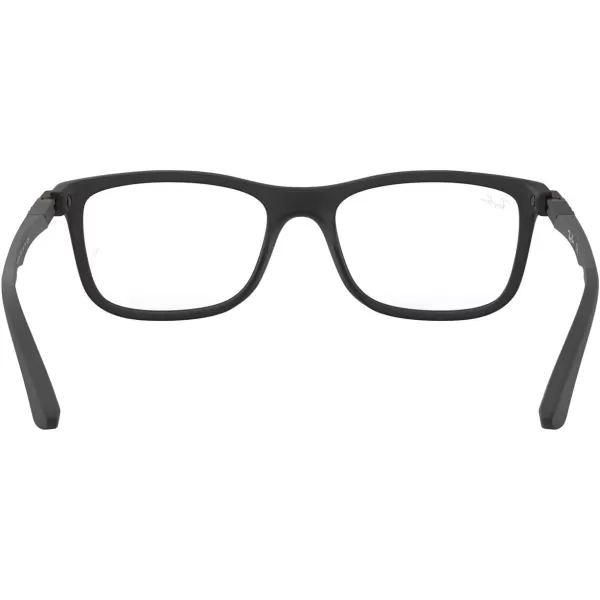 RayBan Ry1549 Square Prescription Eyeglass FramesMatte Black on Sand GunmetalDemo Lens