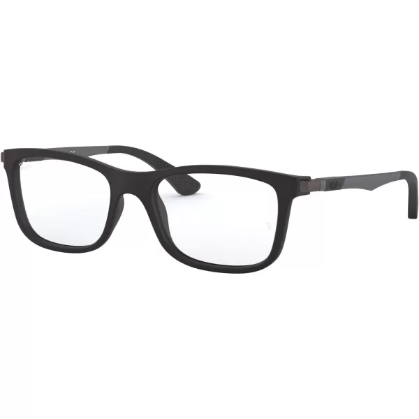 RayBan Ry1549 Square Prescription Eyeglass FramesMatte BlackDemo Lens