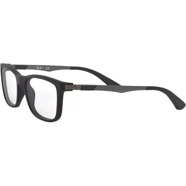 RayBan Ry1549 Square Prescription Eyeglass FramesMatte BlackDemo Lens