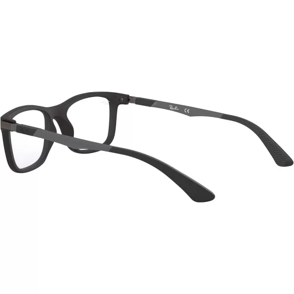 RayBan Ry1549 Square Prescription Eyeglass FramesMatte BlackDemo Lens