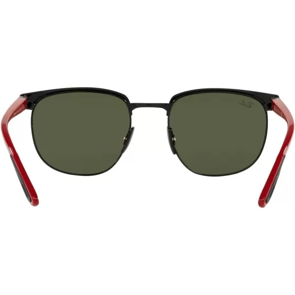 RayBan Unisex Sunglasses Black Frame Light GreenSilver Lenses 53MMMatte Black on BlackLight Green Mirrored Silver