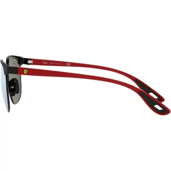 RayBan Unisex Sunglasses Black Frame Light GreenSilver Lenses 53MMMatte Black on BlackLight Green Mirrored Silver