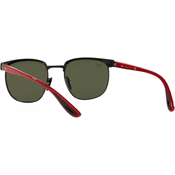 RayBan Unisex Sunglasses Black Frame Light GreenSilver Lenses 53MMMatte Black on BlackLight Green Mirrored Silver