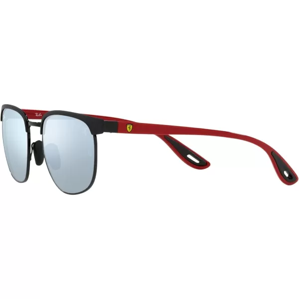 RayBan Unisex Sunglasses Black Frame Light GreenSilver Lenses 53MMMatte Black on BlackLight Green Mirrored Silver