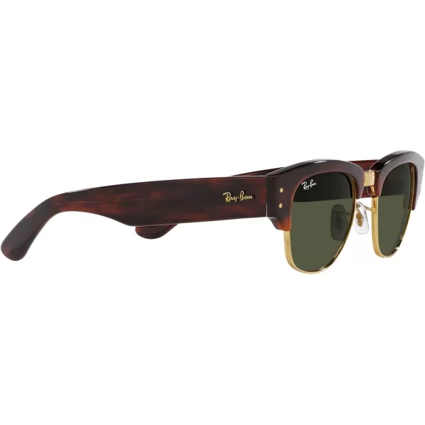 RayBan Womens Rb0316s Mega Clubmaster Square SunglassesMock Tortoise on Gold Green