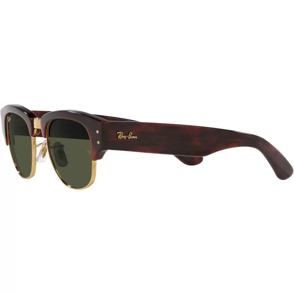 RayBan Womens Rb0316s Mega Clubmaster Square SunglassesMock Tortoise on Gold Green