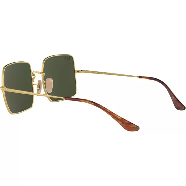 RayBan Womens Rb1971 Square SunglassesGoldG15 Green