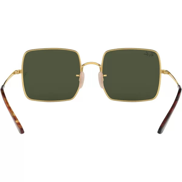 RayBan Womens Rb1971 Square SunglassesGoldG15 Green