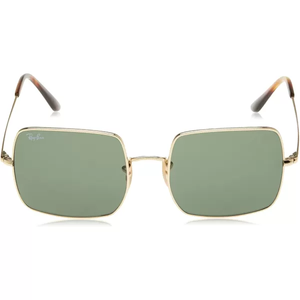 RayBan Womens Rb1971 Square SunglassesGoldG15 Green