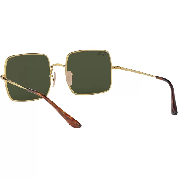 RayBan Womens Rb1971 Square SunglassesGoldG15 Green