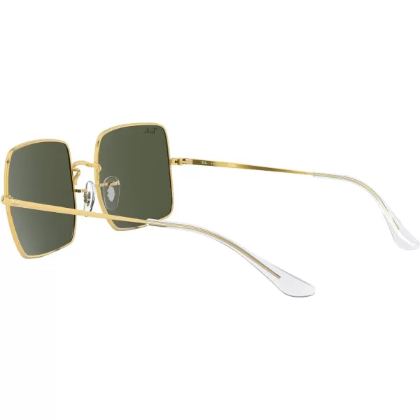 RayBan Womens Rb1971 Square SunglassesLegend GoldG15 Green