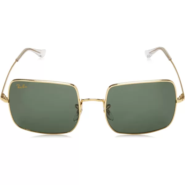 RayBan Womens Rb1971 Square SunglassesLegend GoldG15 Green