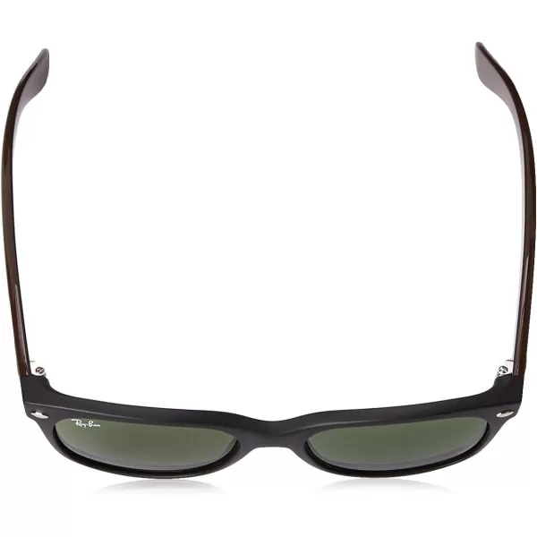 RayBan Womens Rb2132 New Wayfarer Square SunglassesMatte BlackGreen