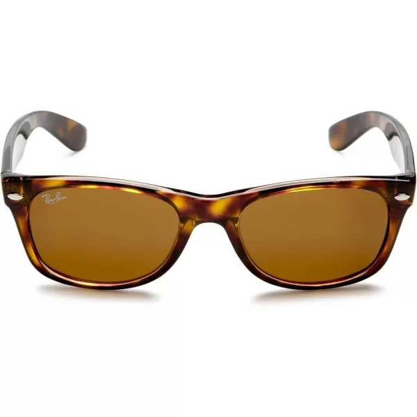 RayBan Womens Rb2132 New Wayfarer Square SunglassesYellowBrown TortoiseCrystal Brown