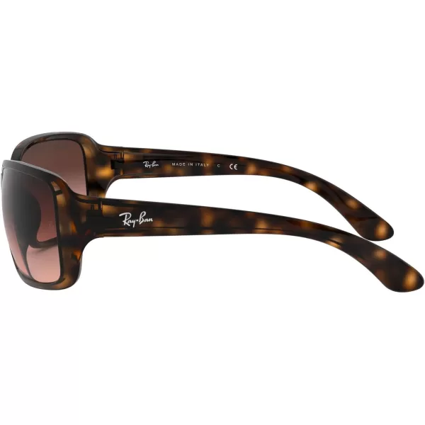 RayBan Womens Rb4068 Square SunglassesHavanaPink Gradient Brown