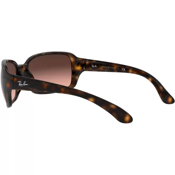 RayBan Womens Rb4068 Square SunglassesHavanaPink Gradient Brown