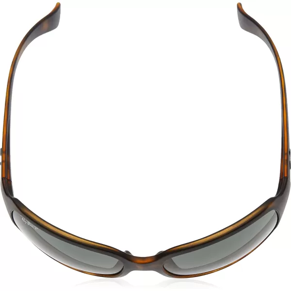 RayBan Womens Rb4068 Square SunglassesMatte HavanaPolarized G15 Green