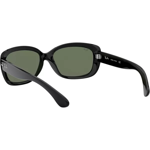 RayBan Womens Rb4101 Jackie Ohh Butterfly SunglassesBlackDark Green