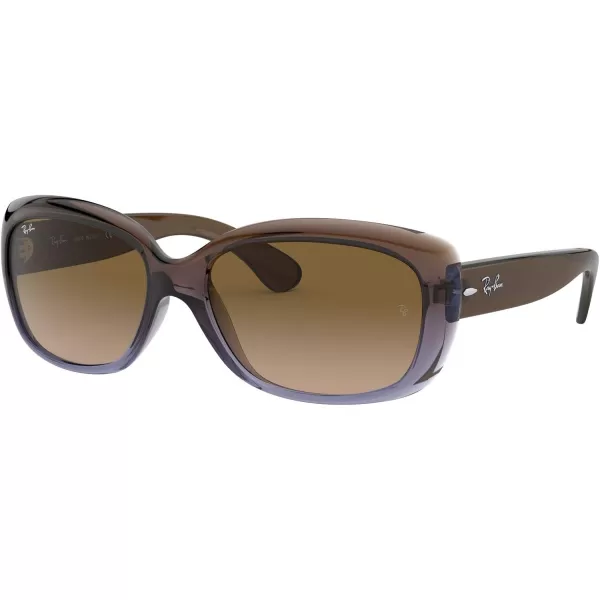 RayBan Womens Rb4101 Jackie Ohh Butterfly SunglassesBrown Gradient LilacLight Brown Gradient Brown