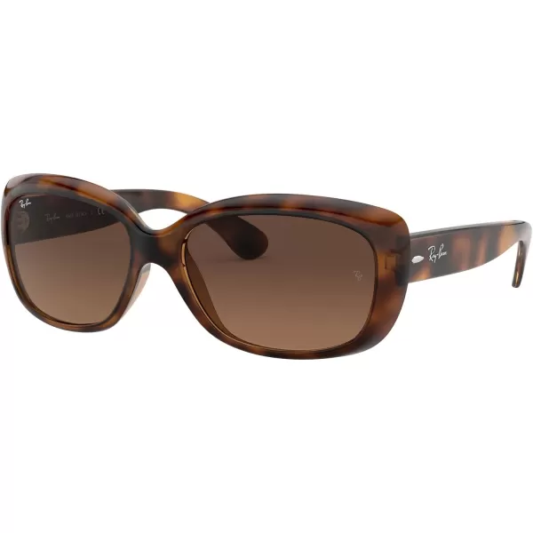 RayBan Womens Rb4101 Jackie Ohh Butterfly SunglassesHavanaLight Brown Gradient Black