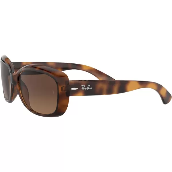 RayBan Womens Rb4101 Jackie Ohh Butterfly SunglassesHavanaLight Brown Gradient Black