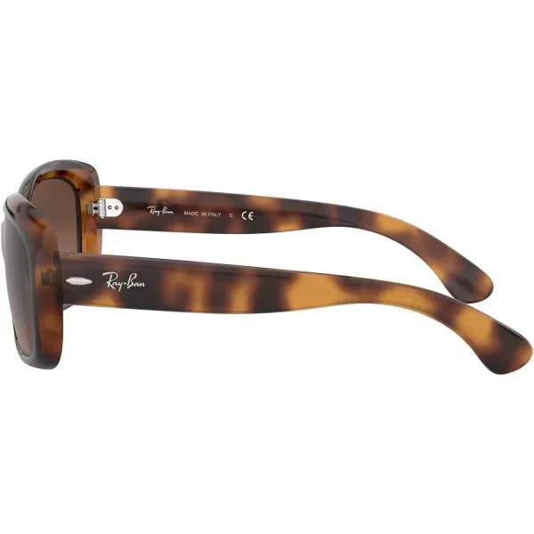 RayBan Womens Rb4101 Jackie Ohh Butterfly SunglassesHavanaLight Brown Gradient Black