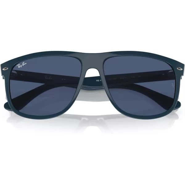 RayBan Womens Rb4147 Boyfriend Square SunglassesDark BlueDark Blue