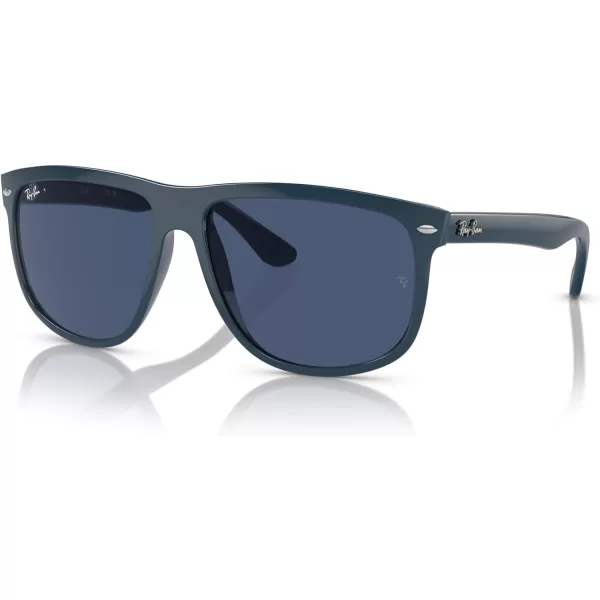 RayBan Womens Rb4147 Boyfriend Square SunglassesDark BlueDark Blue