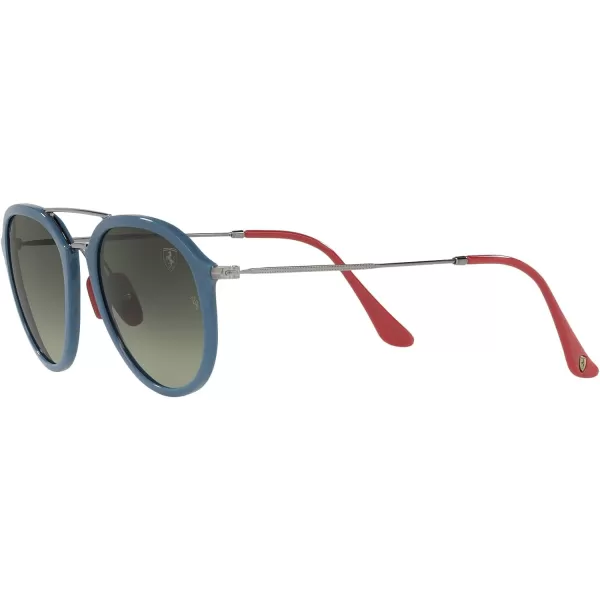 RayBan Womens Rb4369m Scuderia Ferrari Collection Square SunglassesVallarta BlueGrey Gradient